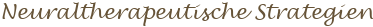 Neuraltherapeutische Strategien